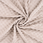 Preview: Minky Fleece "Herz" helles beige - sand
